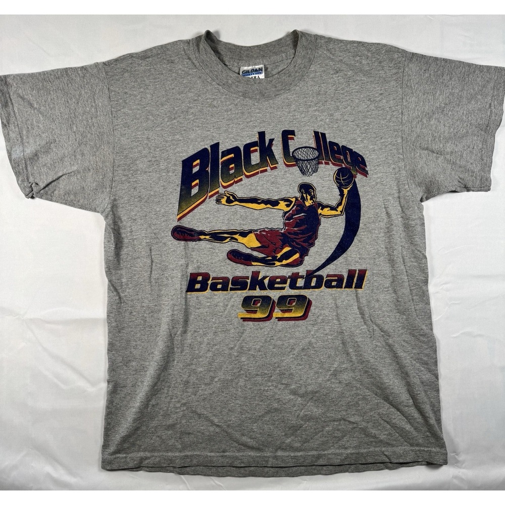 Vintage Black College Basketball 1999 Tee HBCU Graphic Shirt Size Large